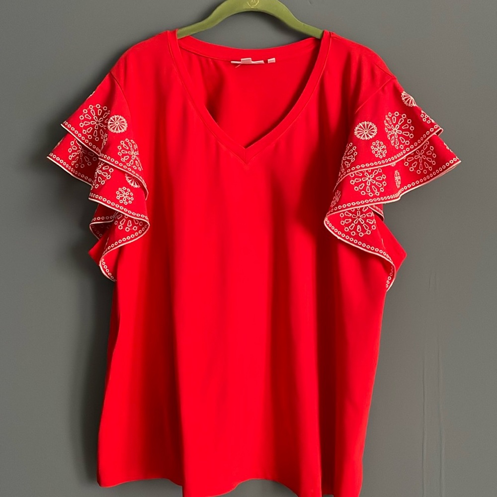 Chico’s red top xxl